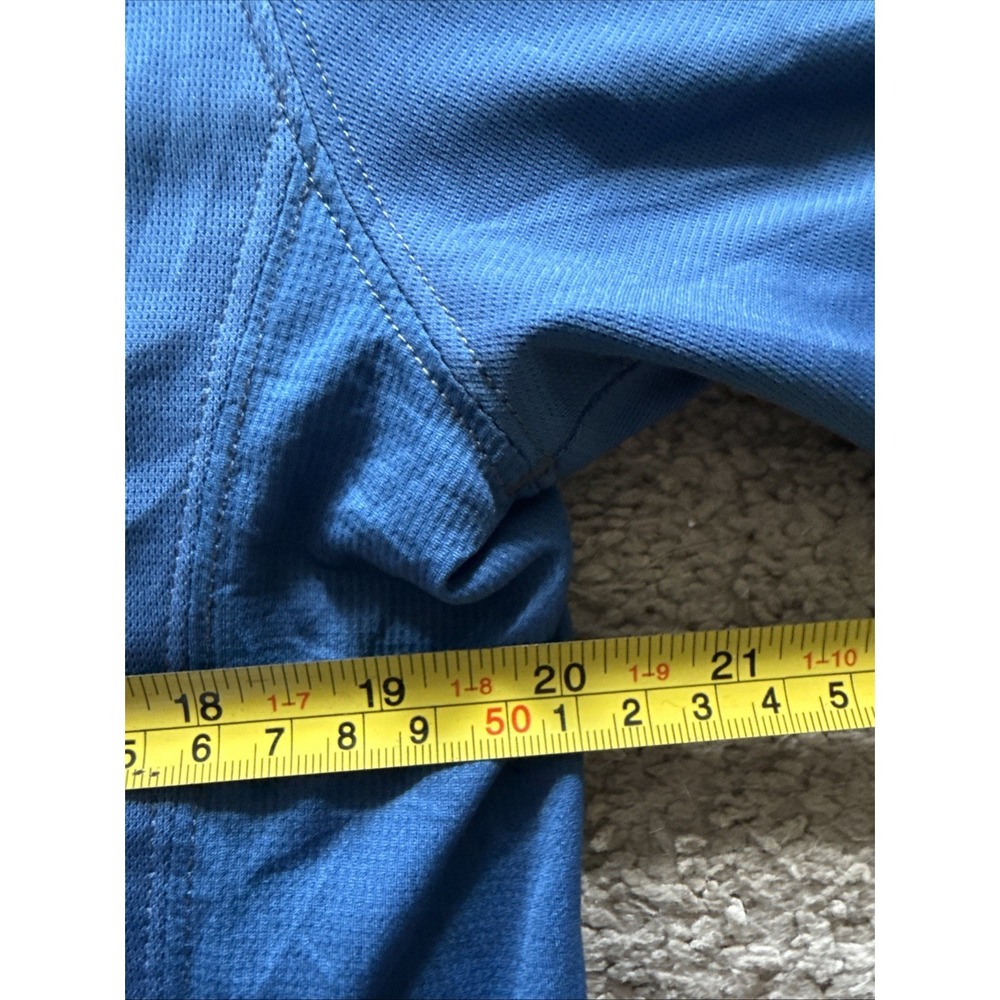 Kuhl Mens Shadow Performance Polo‎ Shirt Blue XLarge Short Sleeve Quarter Zip - Picture 7 of 10